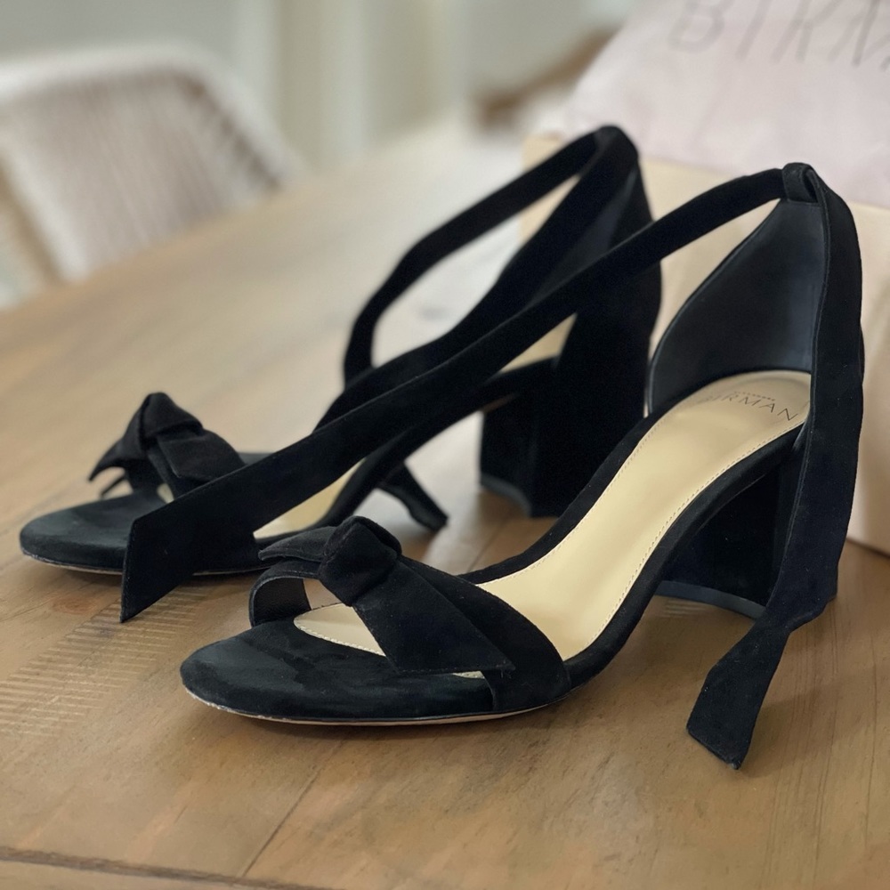 Alexandre Birman clarita block heels black suede